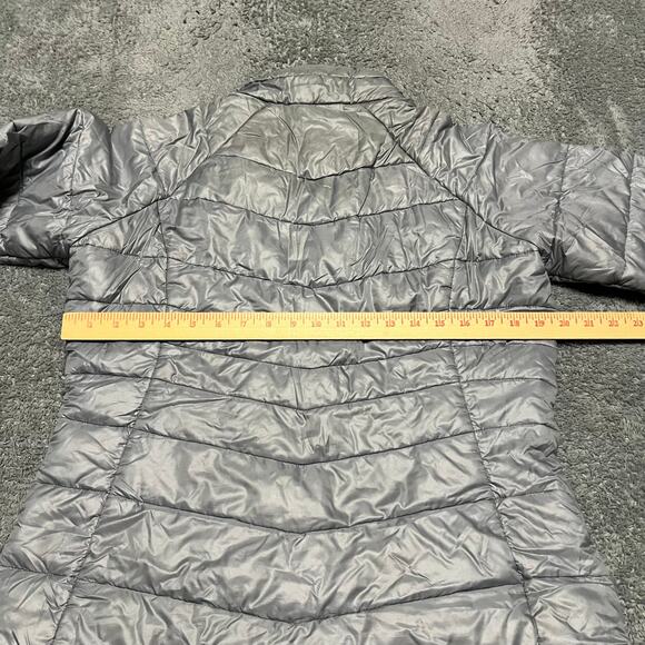 Columbia Puffer Jacket Womens Large Omni Heat Turbodown Gray Coat ** - Picture 6 of 10